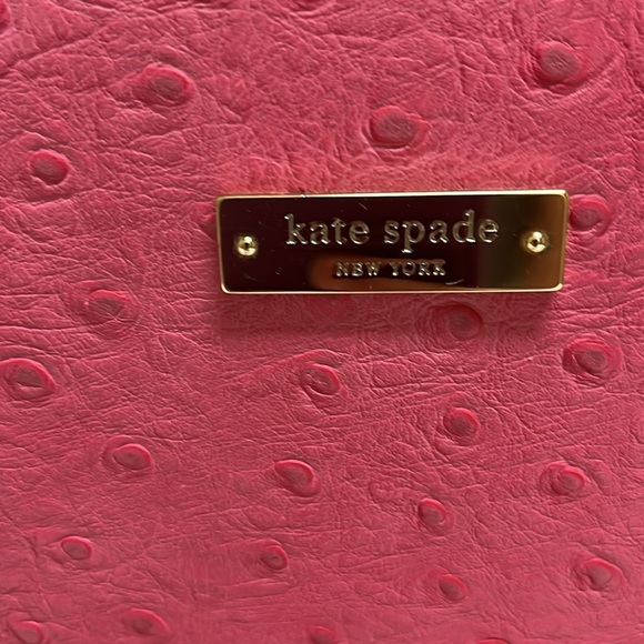Kate Spade pink ostrich leather satchel - Picture 3 of 16